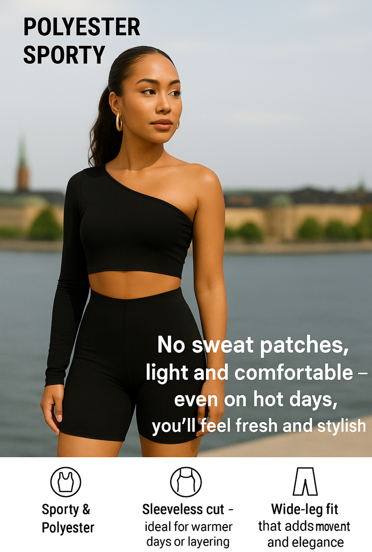 Elegant Open-Back Jumpsuit - Flowy Fit with Tie Waist