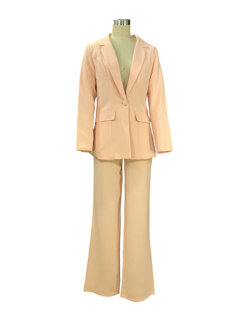 Elegant 2-Piece Women´s Blazer and Pants Set - Spring & Autumn Lady Style