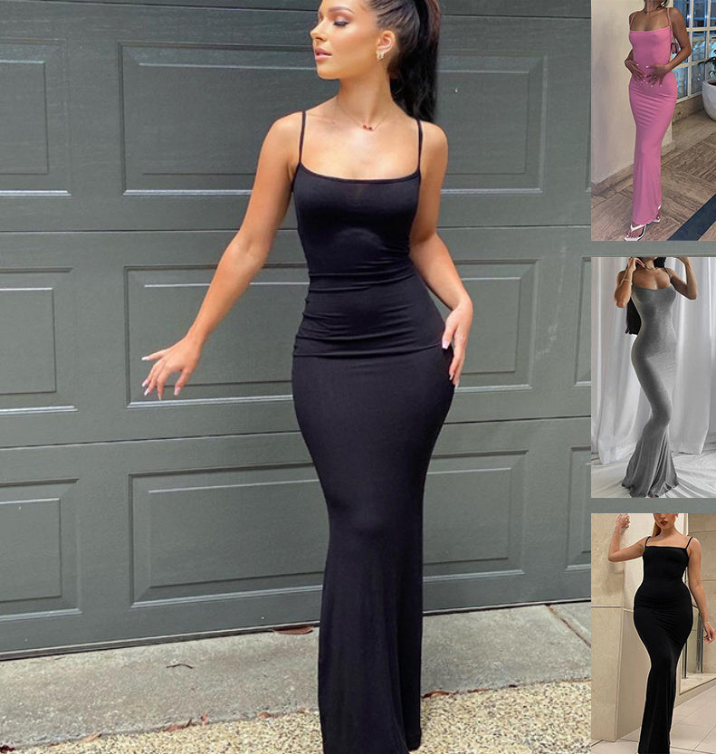 Lina Bodycon Maxi Dress - From Sunset to Dance Floor