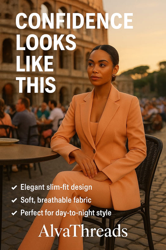 Elegant 2-Piece Women´s Blazer and Pants Set - Spring & Autumn Lady Style